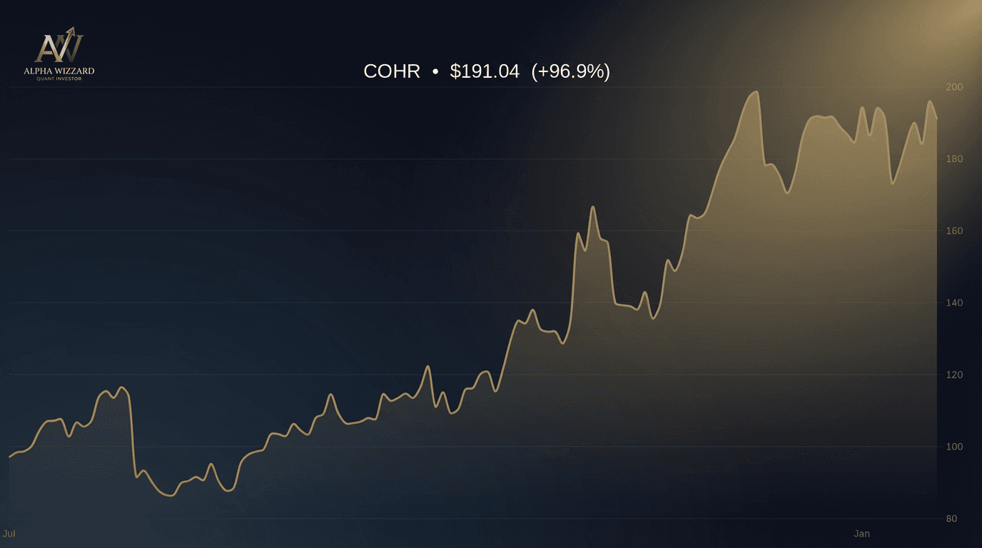 COHR 6-month price chart