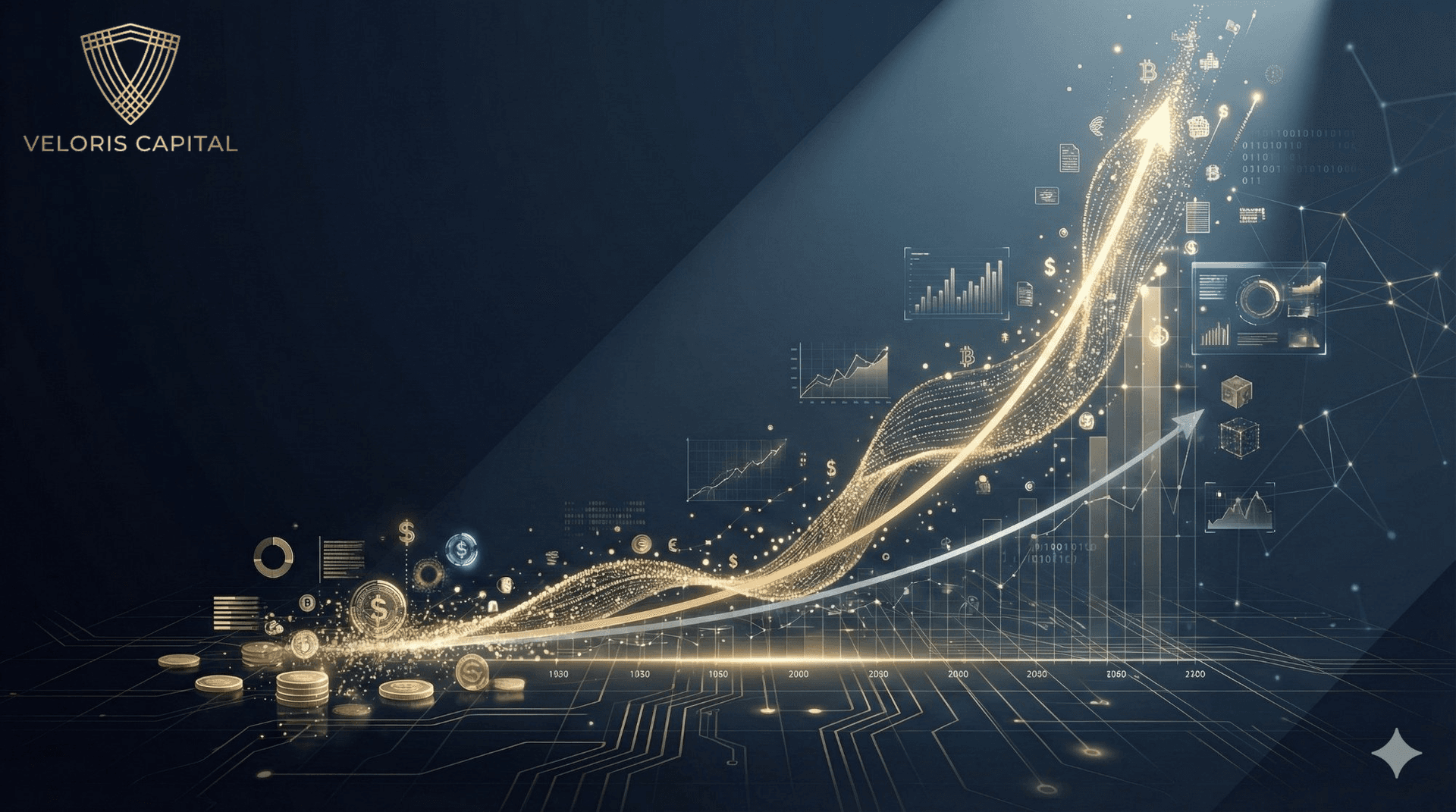 Exponential compound growth visualization